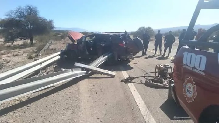Siniestro vial: tremendo vuelco