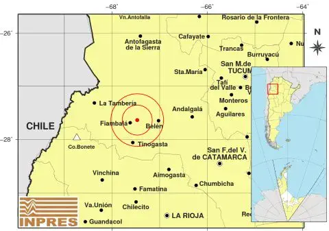 Sismo de 3.1° en Catamarca
