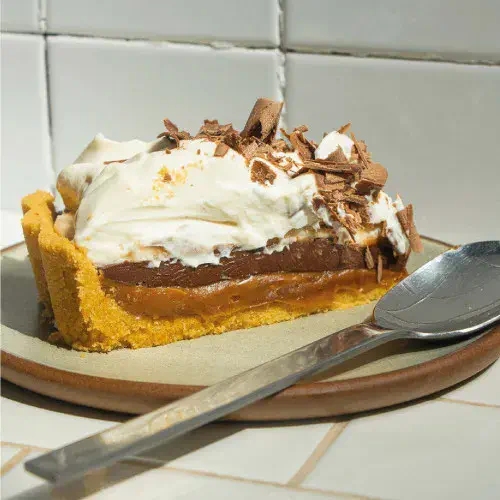 Tarta de dulce de leche y chocolate