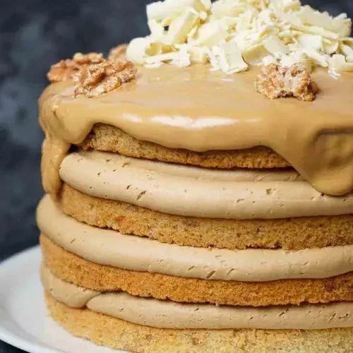 Torta de café y nueces