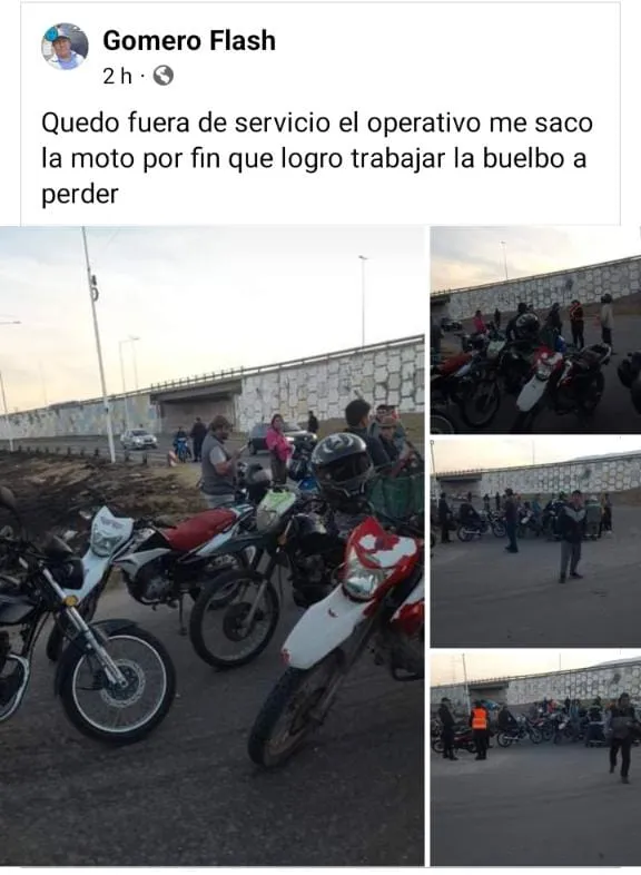 Un auto y una moto colisionaron