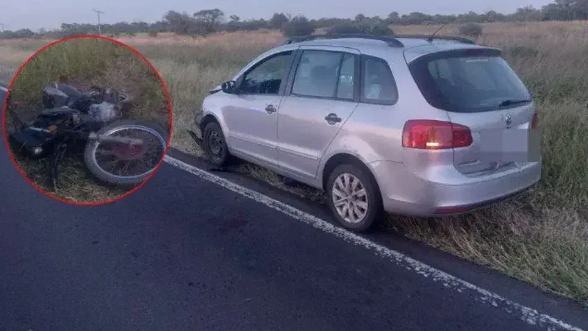 Un hombre manejaba su moto borracho y chocó: murió su hija en el accidente