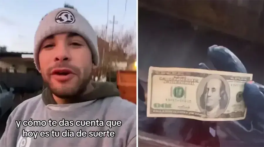 Un joven encontró dólares en las bolsas de basura: “Aguante la recolección”