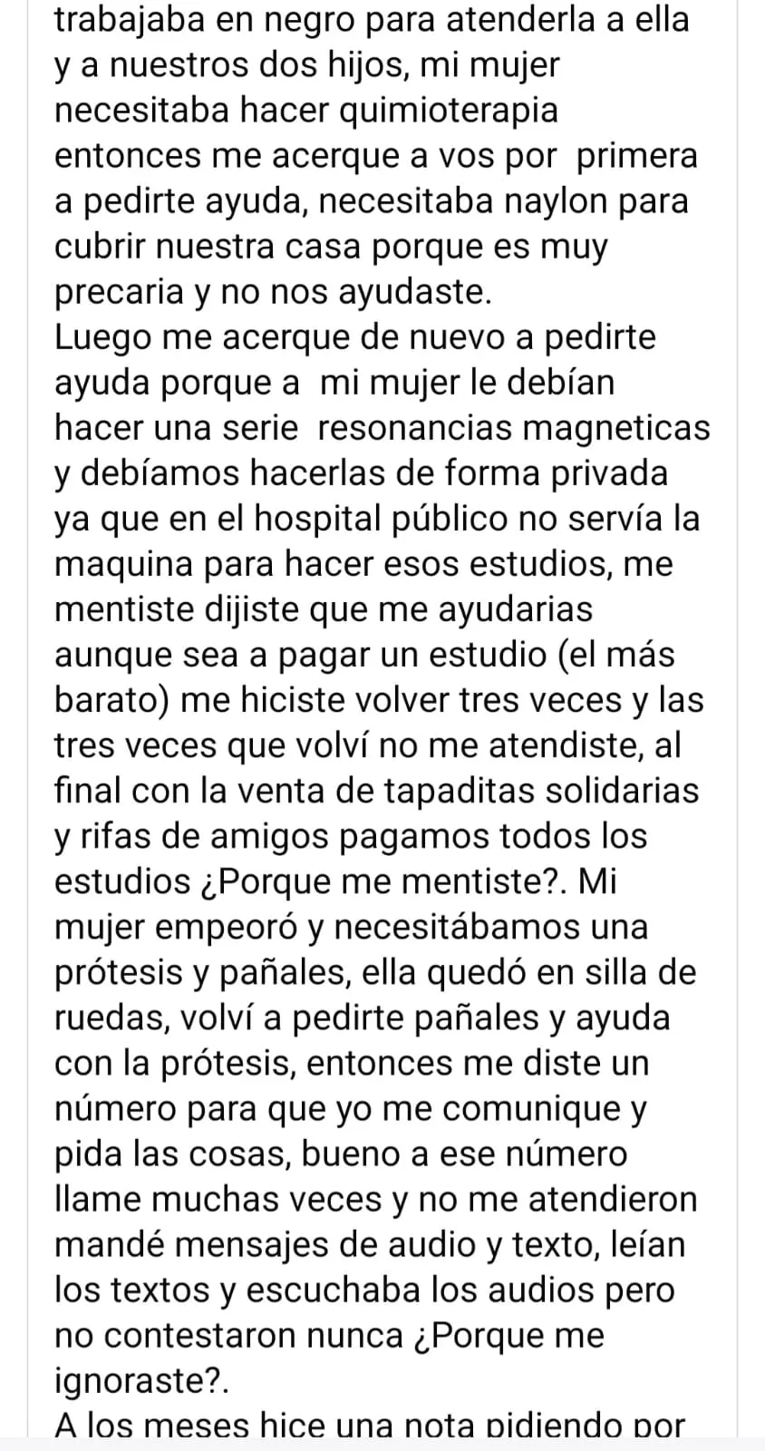 Un niño escribió una carta a Dios y le pidió que la madre no lo maltratara a él y a los hermanitos