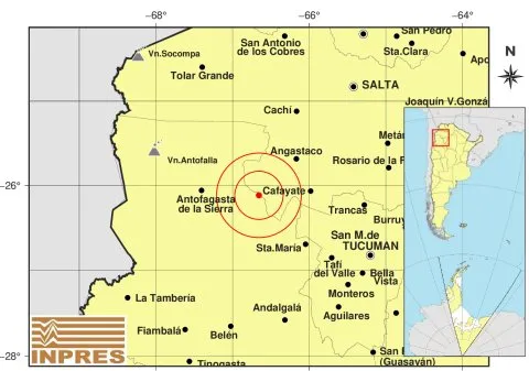 Un sismo de 4.8 de magnitud se sintió en Catamarca