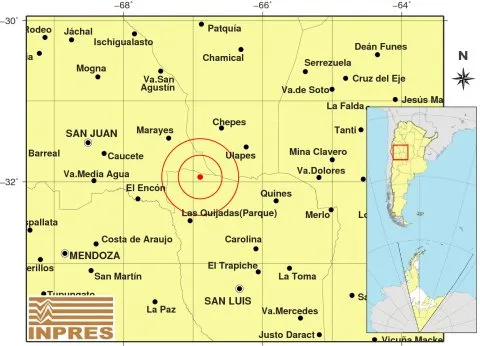 Un temblor sacudió Catamarca en la mañana de este Lunes