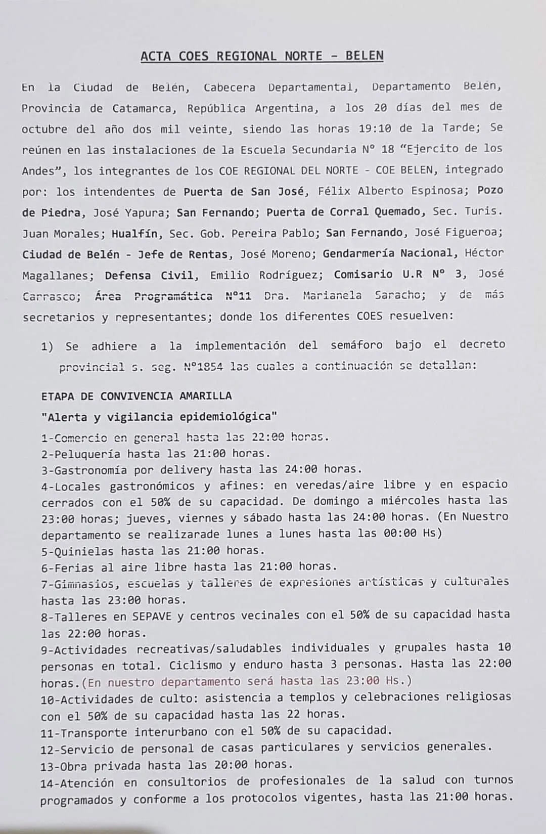 Una ciudad argentina declaró "persona no grata" a un expresidente