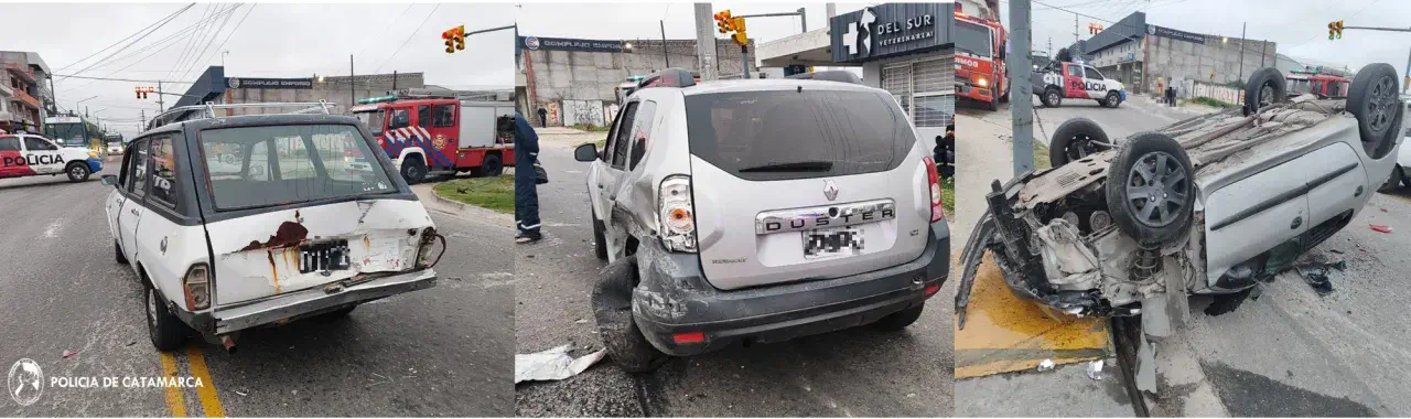 Una joven fue arrestada tras un siniestro vial en cadena