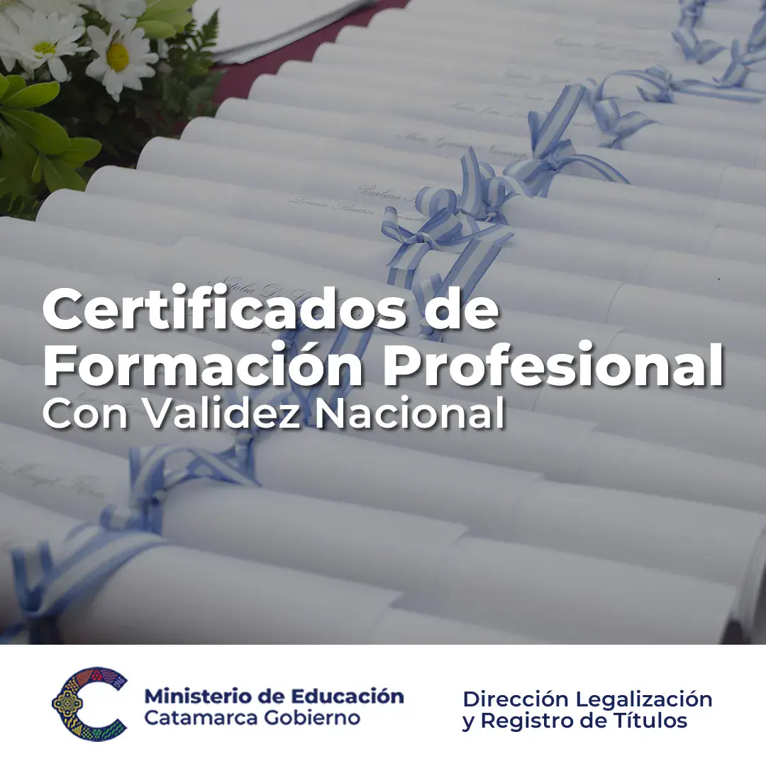 Validez nacional para diversos certificados de Formación Profesional
