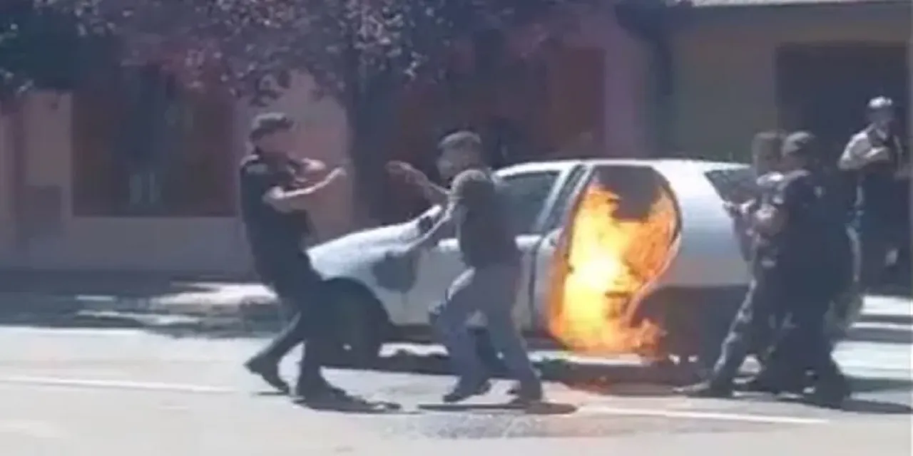 Violenta: insultó y golpeó al inspector que la multó por estacionar sobre una rampa