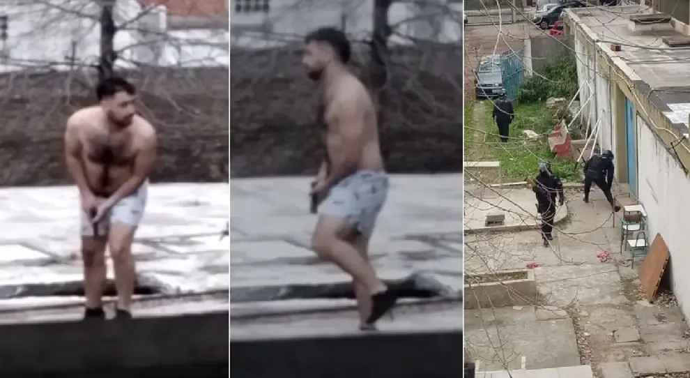 Violento choque en cadena