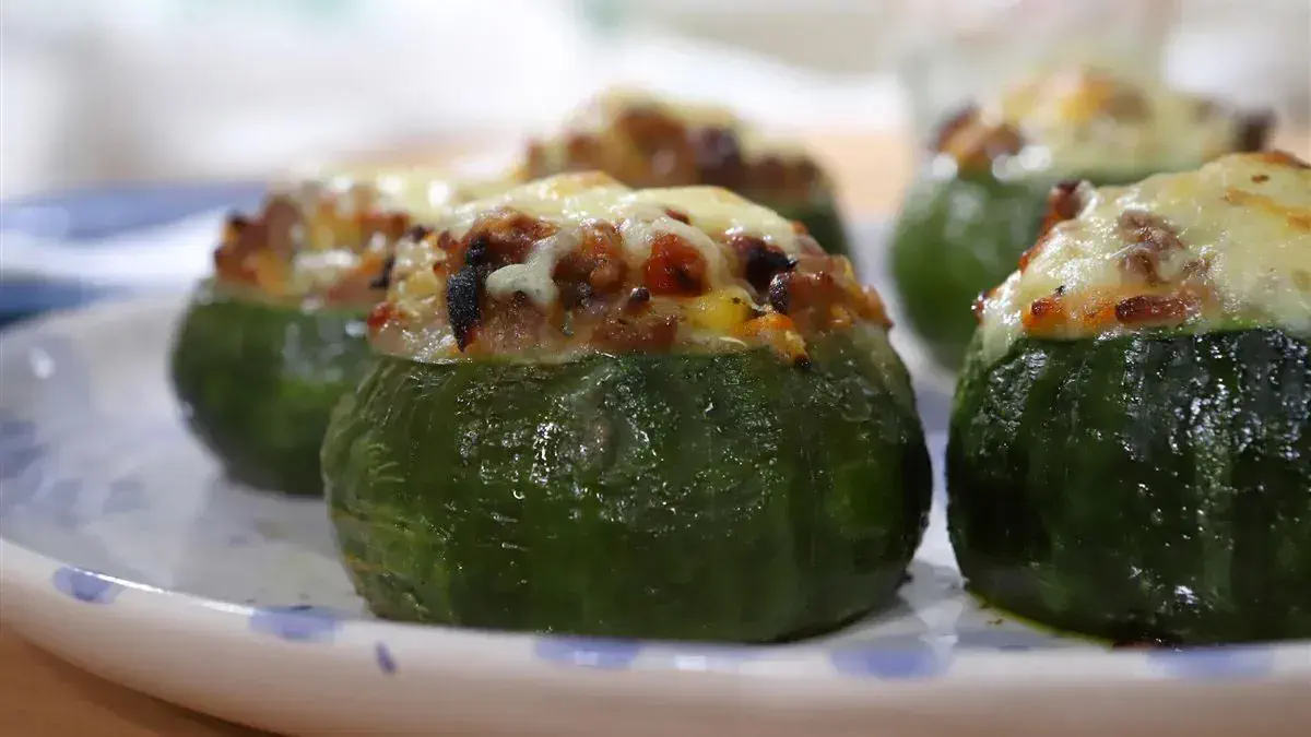 Zapallitos rellenos al horno