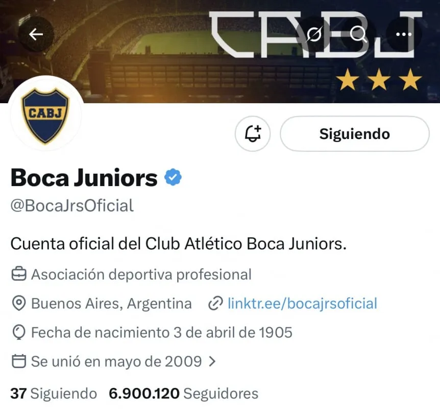 Boca cambió el escudo en sus redes sociales