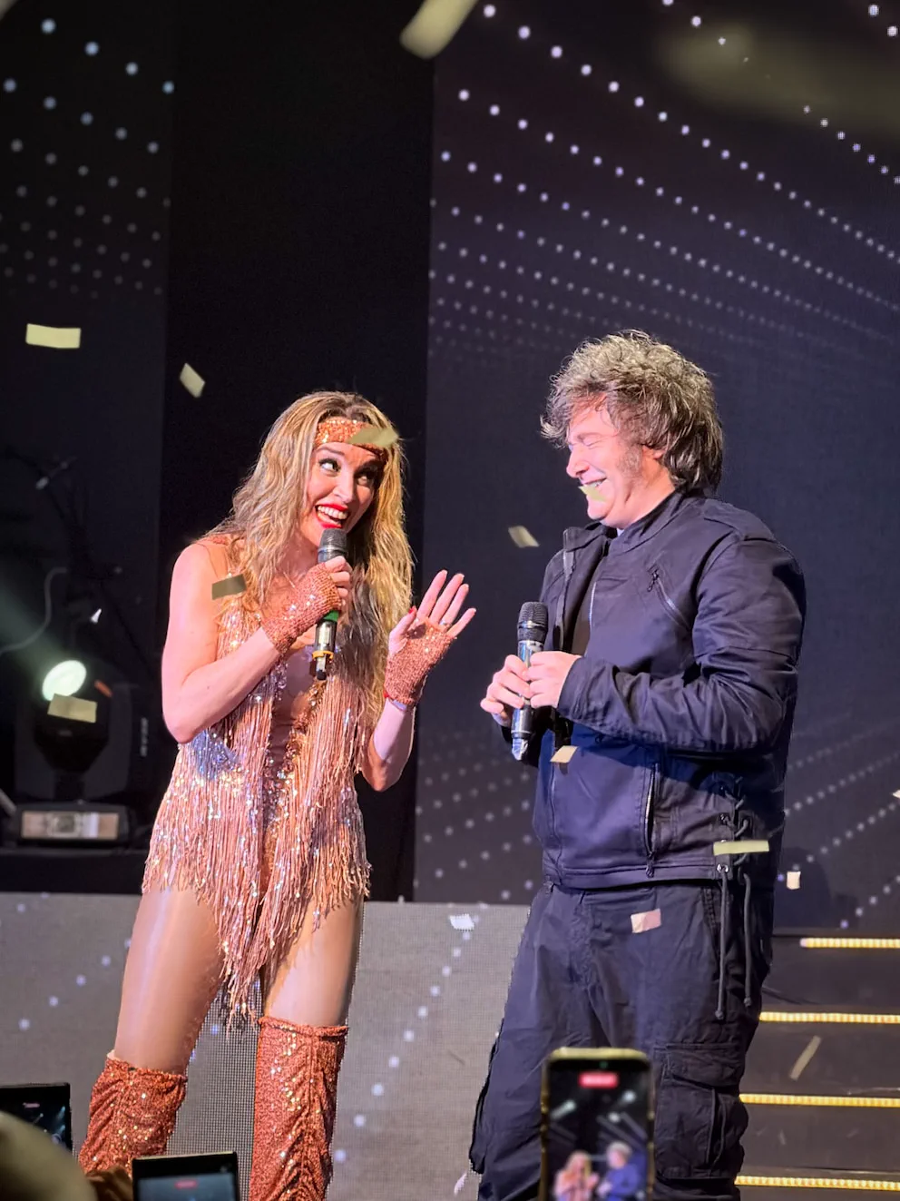 El show de Javier Milei con Fátima Florez en Mar del Plata