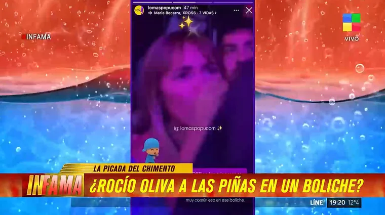 Captura televisiva del programa Infama que muestra un video de redes sobre un zócalo de noticias.