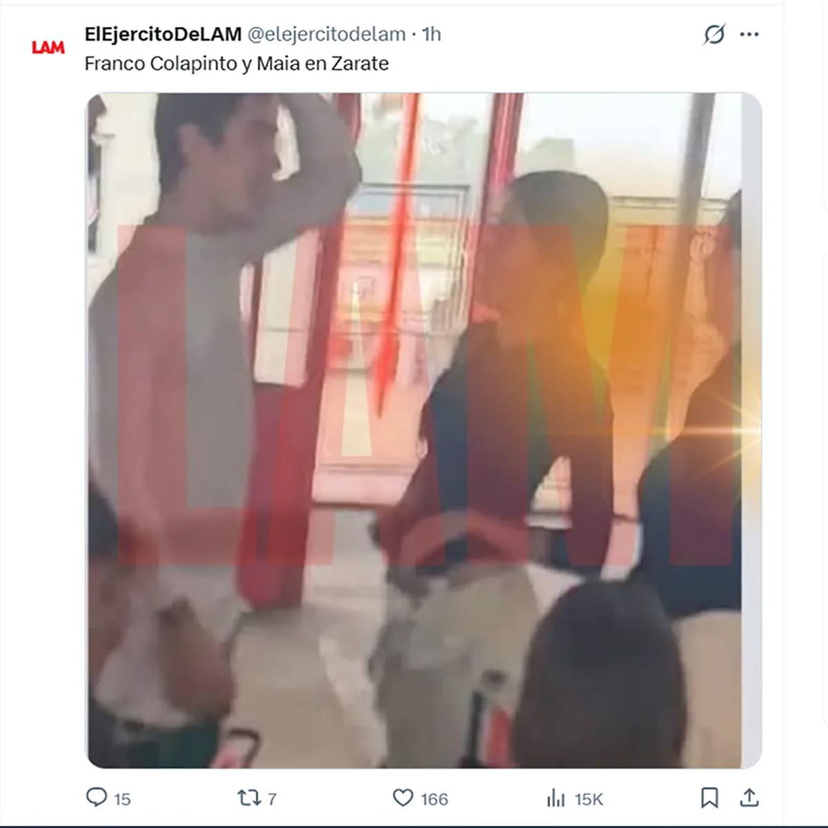 La foto de Franco Colapinto y Maia Reficco que confirmaría su romance