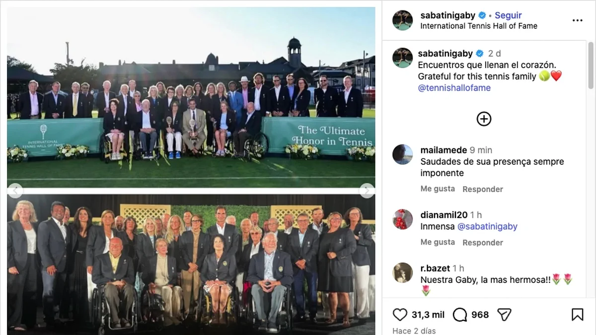 Gabriela Sabatini reveló quién es su verdadera familia tras pelearse con su hermano