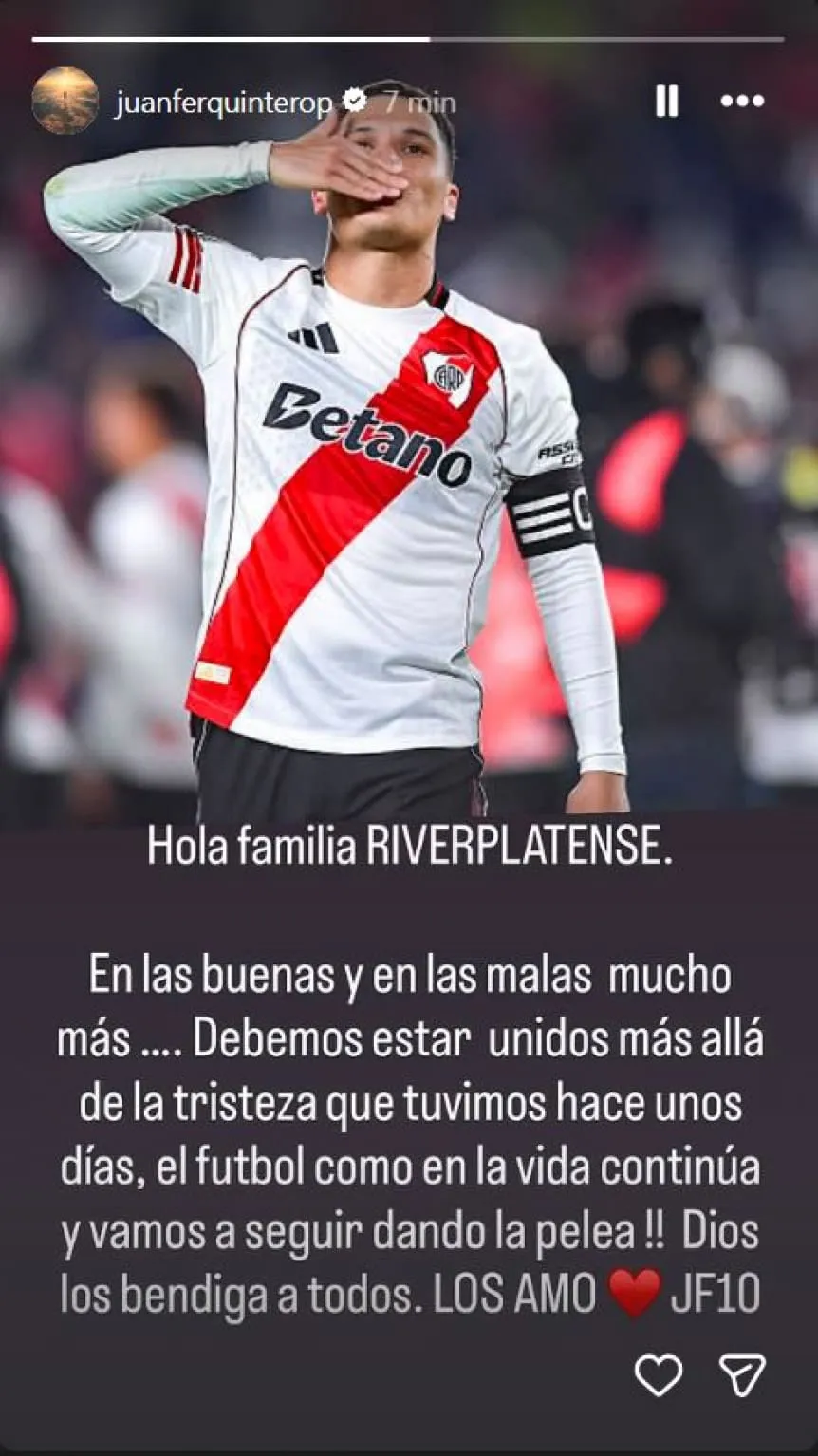 Juanfer Quintero rompió en silencio