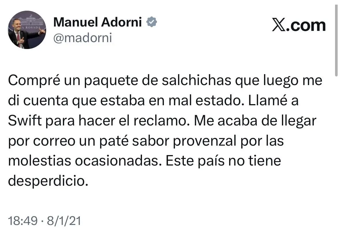 Los memes por la declaración jurada de Adorni