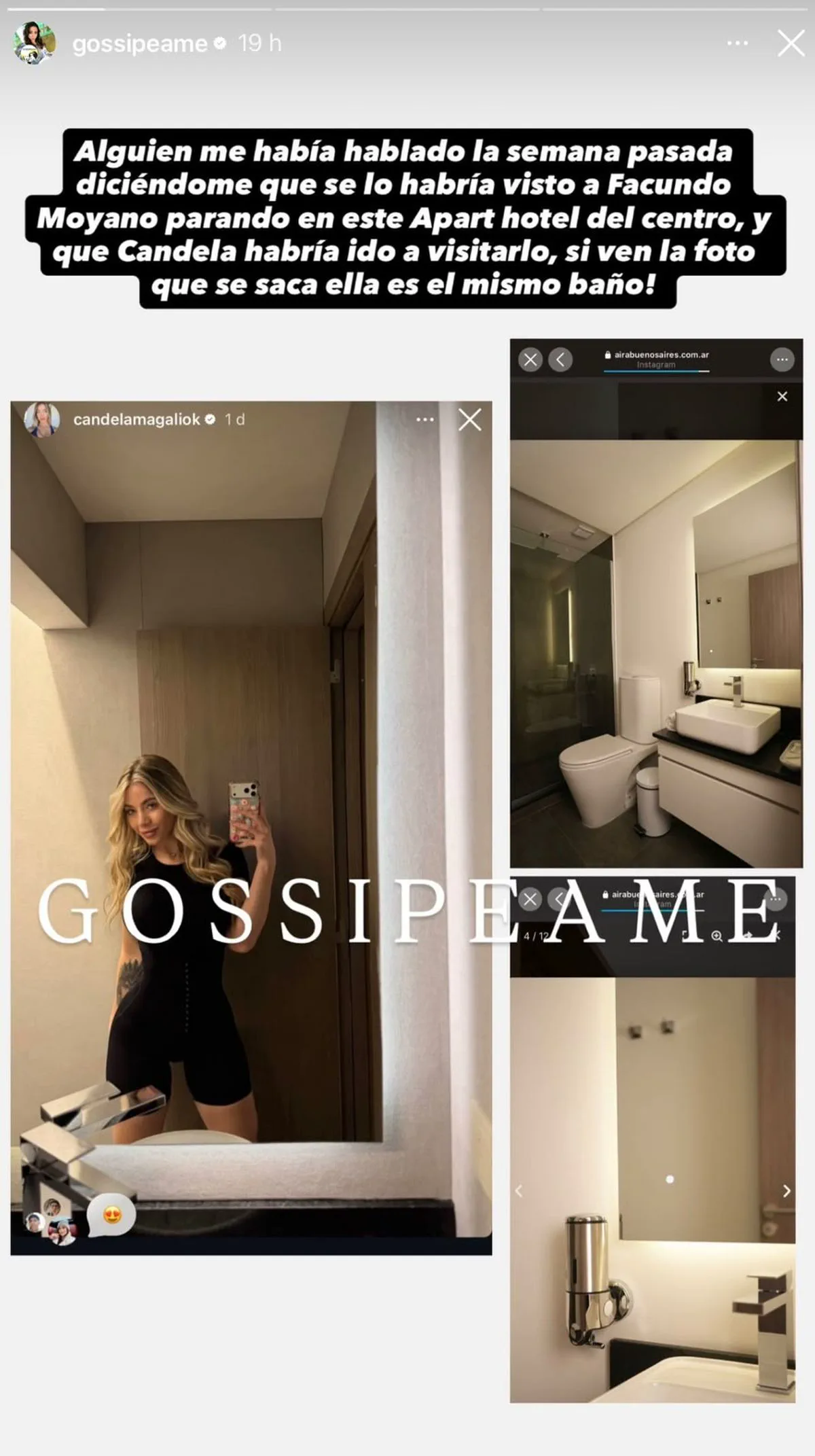 Las comprometedoras fotos de Facundo Moyano y Candela Arizaga