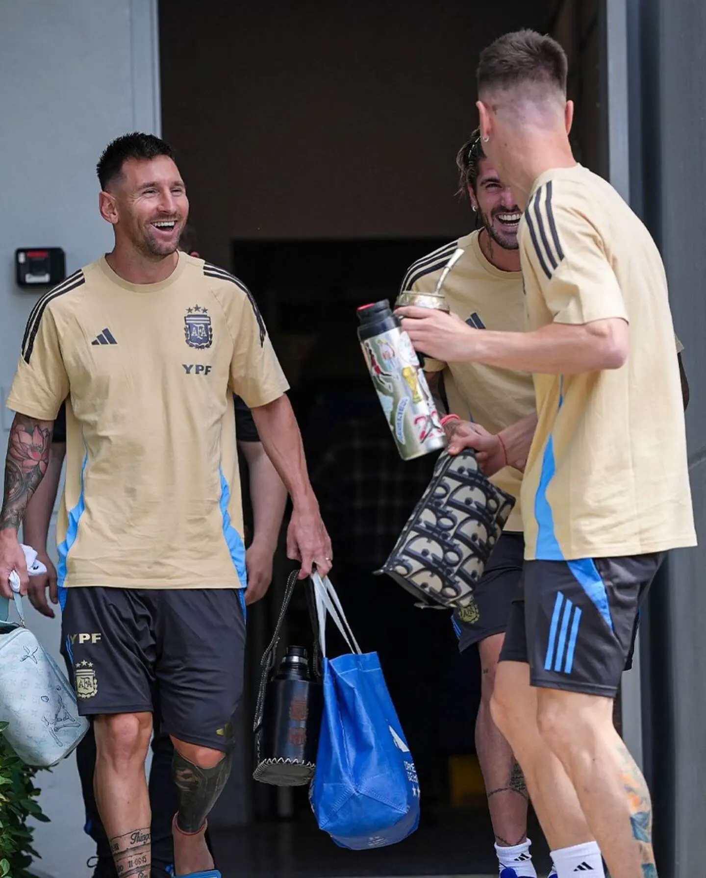En la previa de la Copa América, Messi publicó fotos entrenando con la Selección