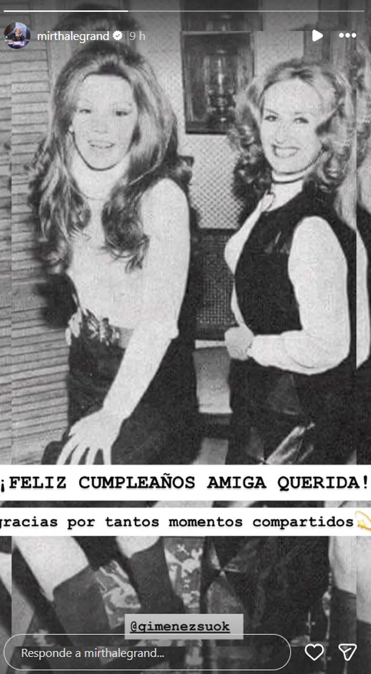 Mirtha Legrand compartió una icónica foto con Susana Giménez