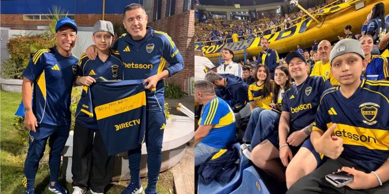 El gesto de Juan Román Riquelme con un hincha de Boca de 14 años que lucha contra una grave enfermedad