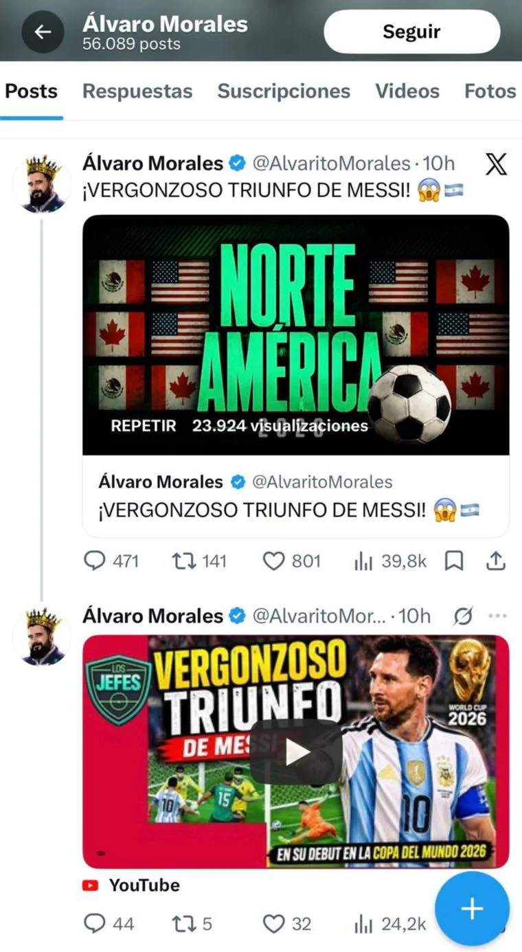 "Vergonzoso triunfo": el furioso ataque de un periodista mexicano contra Lionel Messi