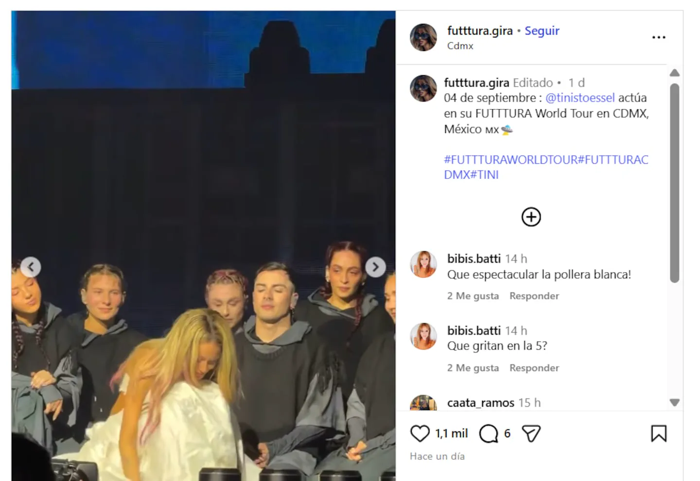 Viralizaron un video del llanto de Tini Stoessel en pleno show que generó preocupación