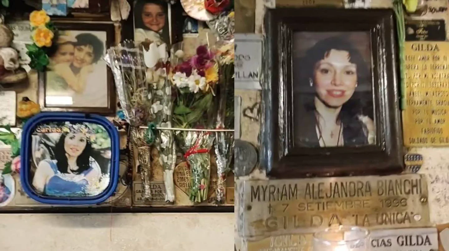 Viralizaron una foto de la tumba de Gilda y un detalle dio que hablar en las redes sociales