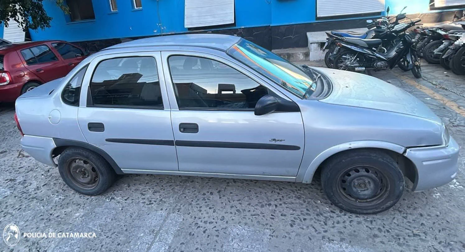 Vehículo utilizado para trasladar lo robado