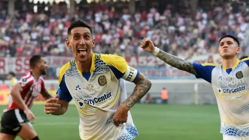 Di María metió dos goles para dar vuelta la historia ante Estudiantes (Fotobaires)