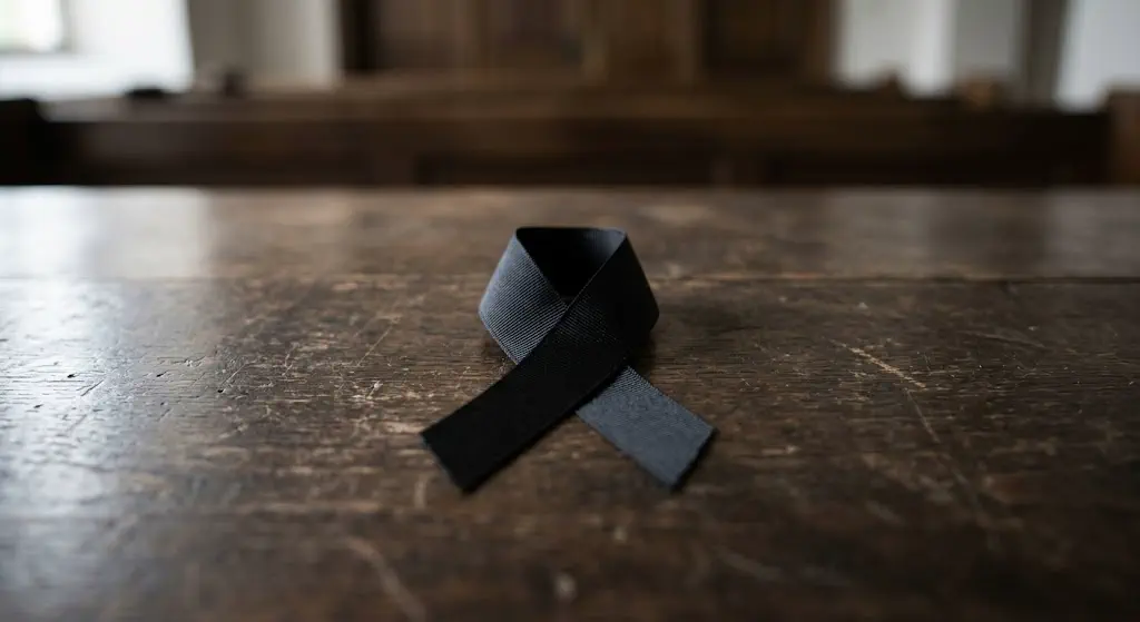 lazo negro de duelo