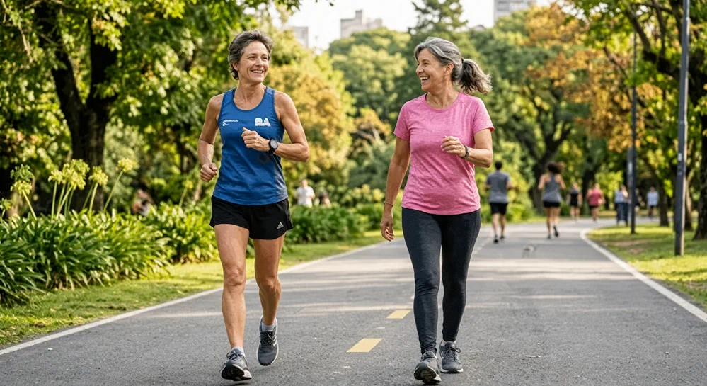 Caminar o correr después de los 50