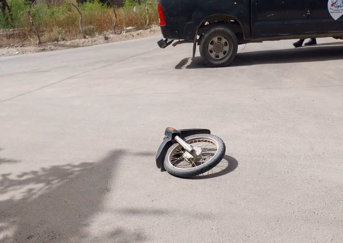 Violento choque de motos en Huaco