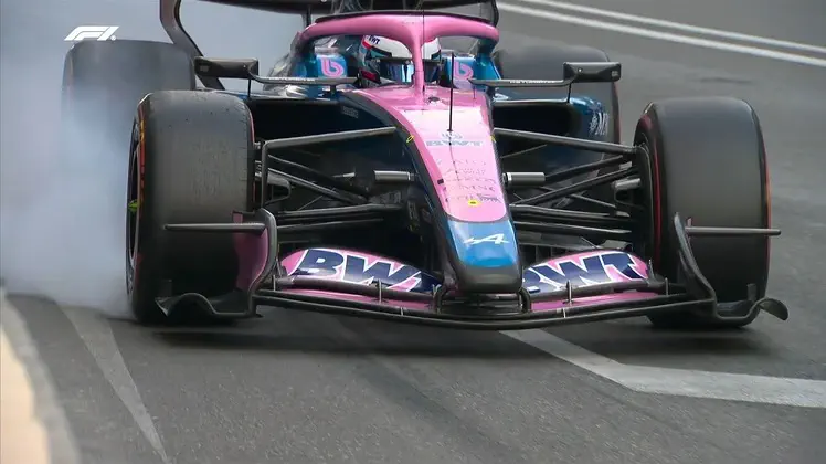 Colapinto en Bakú: chocó a Gasly y los dos Alpine quedaron afuera