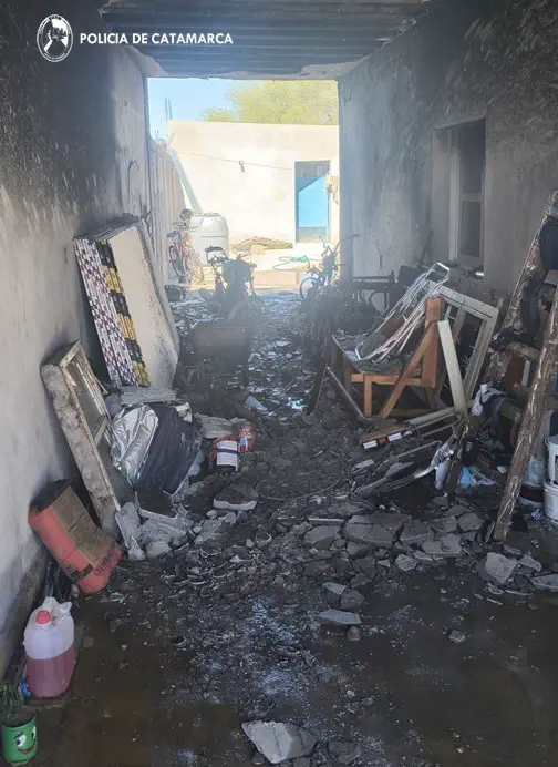 Un incendio provocó daños materiales en una casa de la zona norte