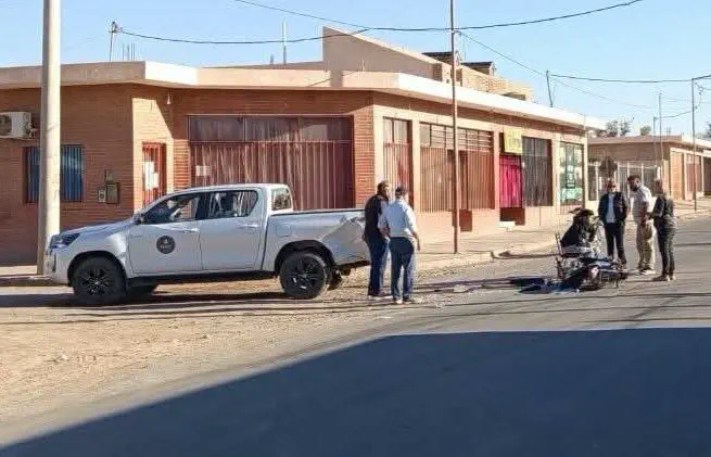 Un motociclista herido