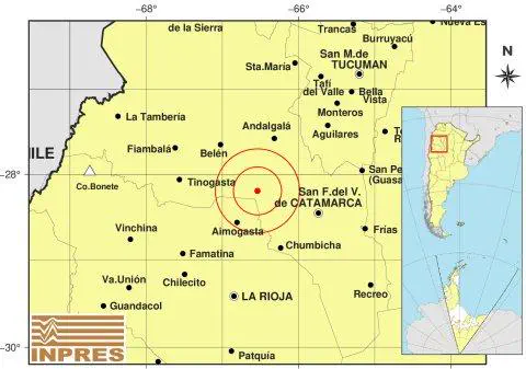 Dos sismos sacudieron Catamarca en las primeras horas de la Primavera​