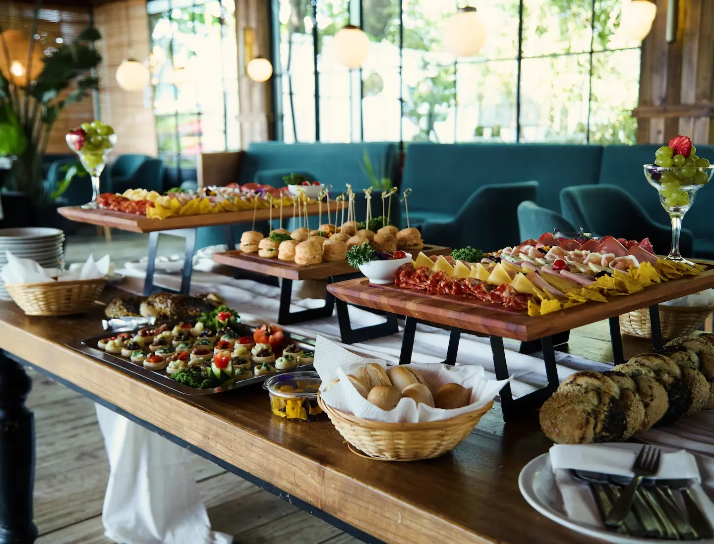 La comida del casamiento de Julieta Prandi y Emanuel Ortega