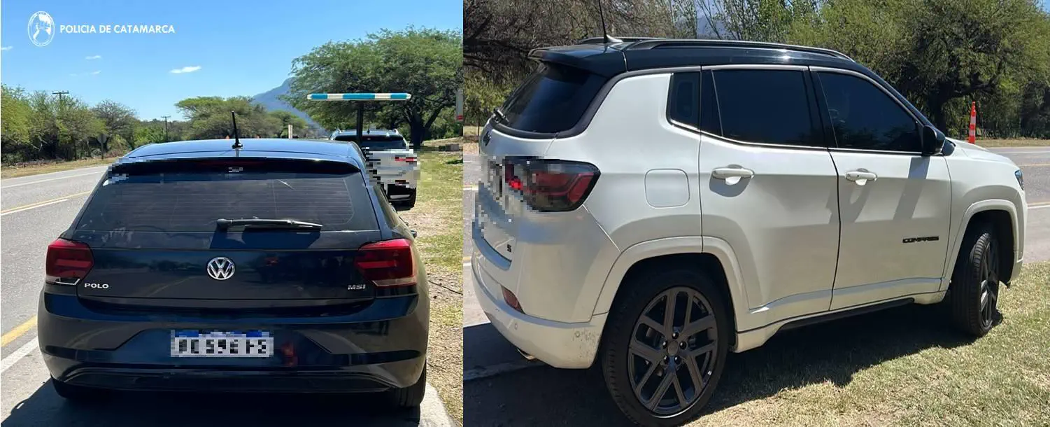 Efectivos policiales secuestraron dos automóviles
