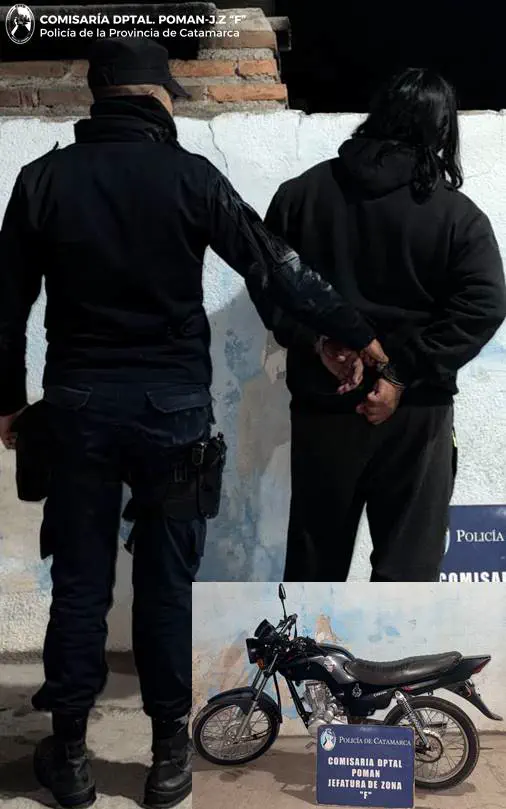 Huida, abandono de la moto y arresto en la terminal