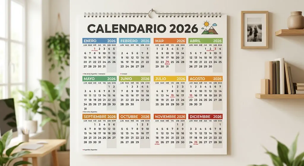 Calendario completo de feriados nacionales hasta fin de año