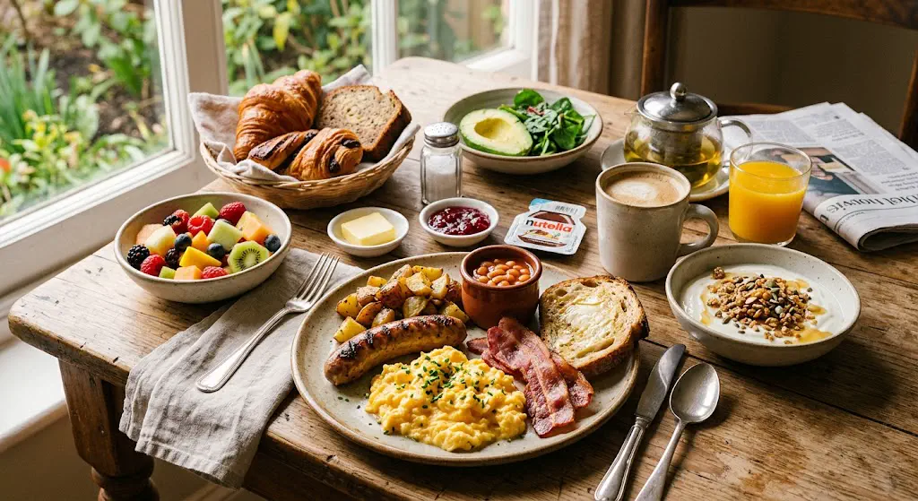 clásico desayuno argentino