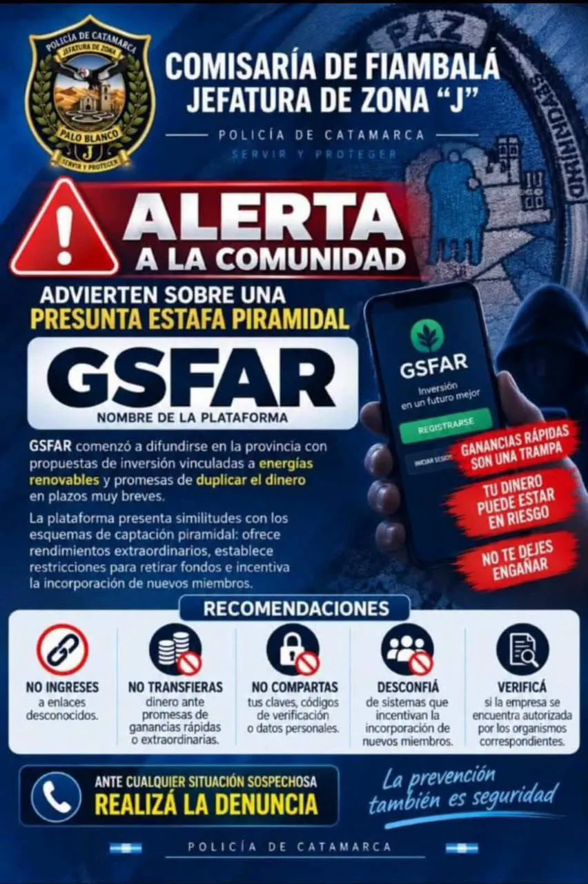 Investigan una presunta estafa piramidal en Catamarca