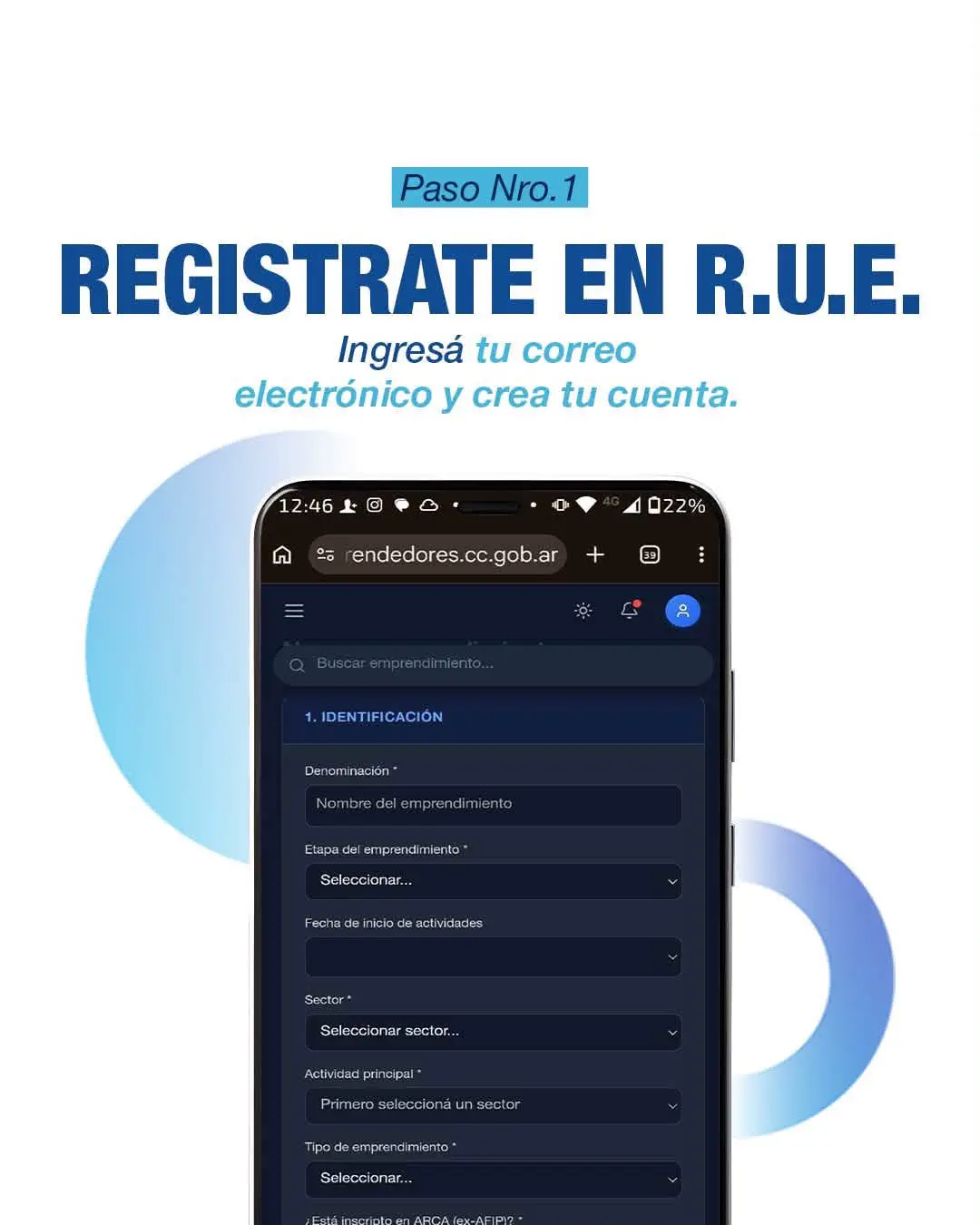 Registro Único de Emprendedores para impulsar proyectos locales