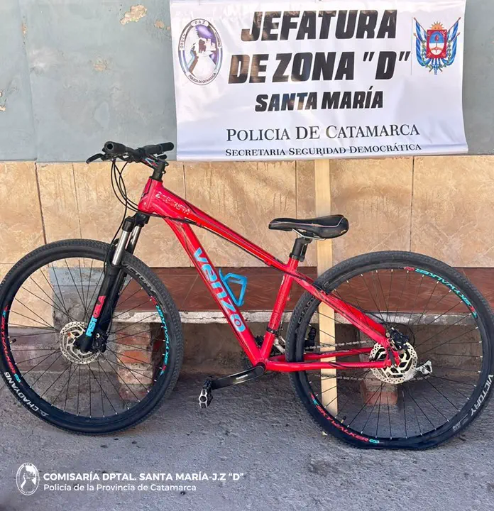 Creyó que la había escondido bien: robaron una bicicleta y  la Policía la halló en un descampado