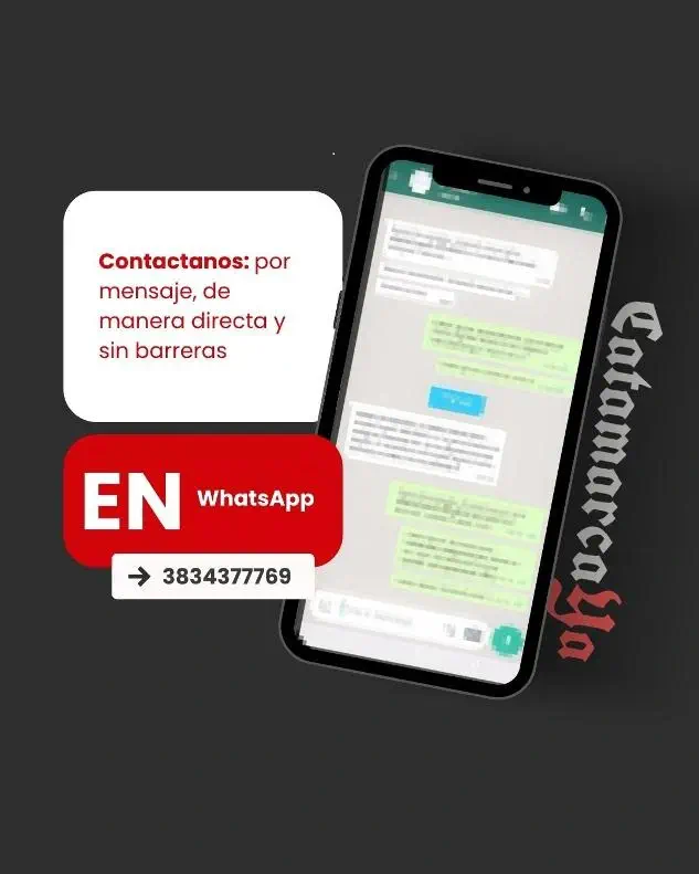 Catamarca Ya: contactanos por WhatsApp al 383 437-7769
