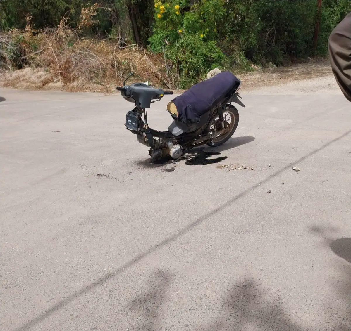 Violento choque de motos