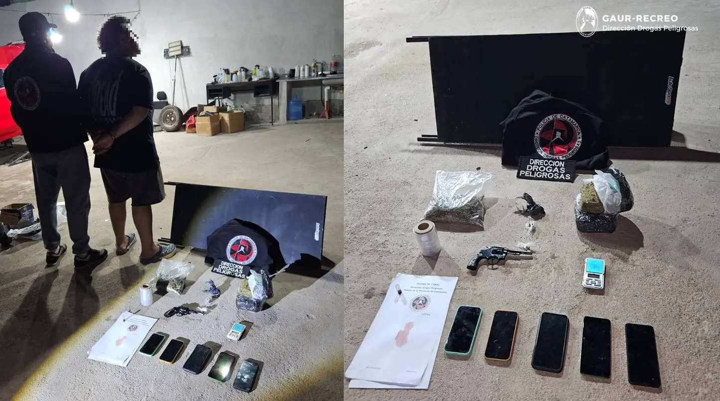 Secuestran más de un kilo de marihuana